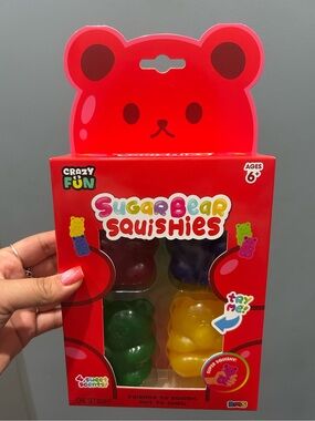 Sugar Bear Squishies 4 Pack Brand New Viral Gummy Squishy Set
